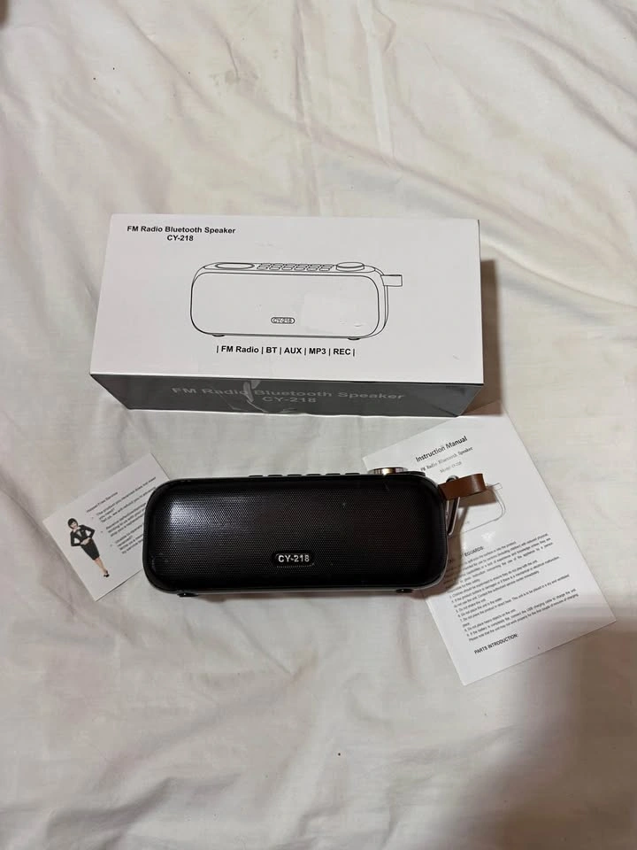 Portable Bluetooth Speaker with FM Radio and MP3 Player