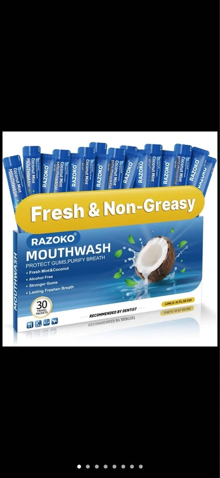 RAZOKO Mouthwash Travel Size - 30 Packets - photo 2