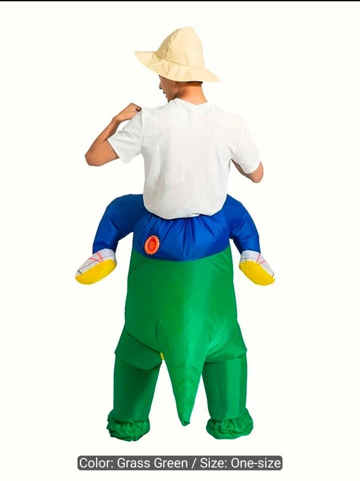 Halloween Costume Dinosaur Riding Inflatable Suit for Adult - photo 3