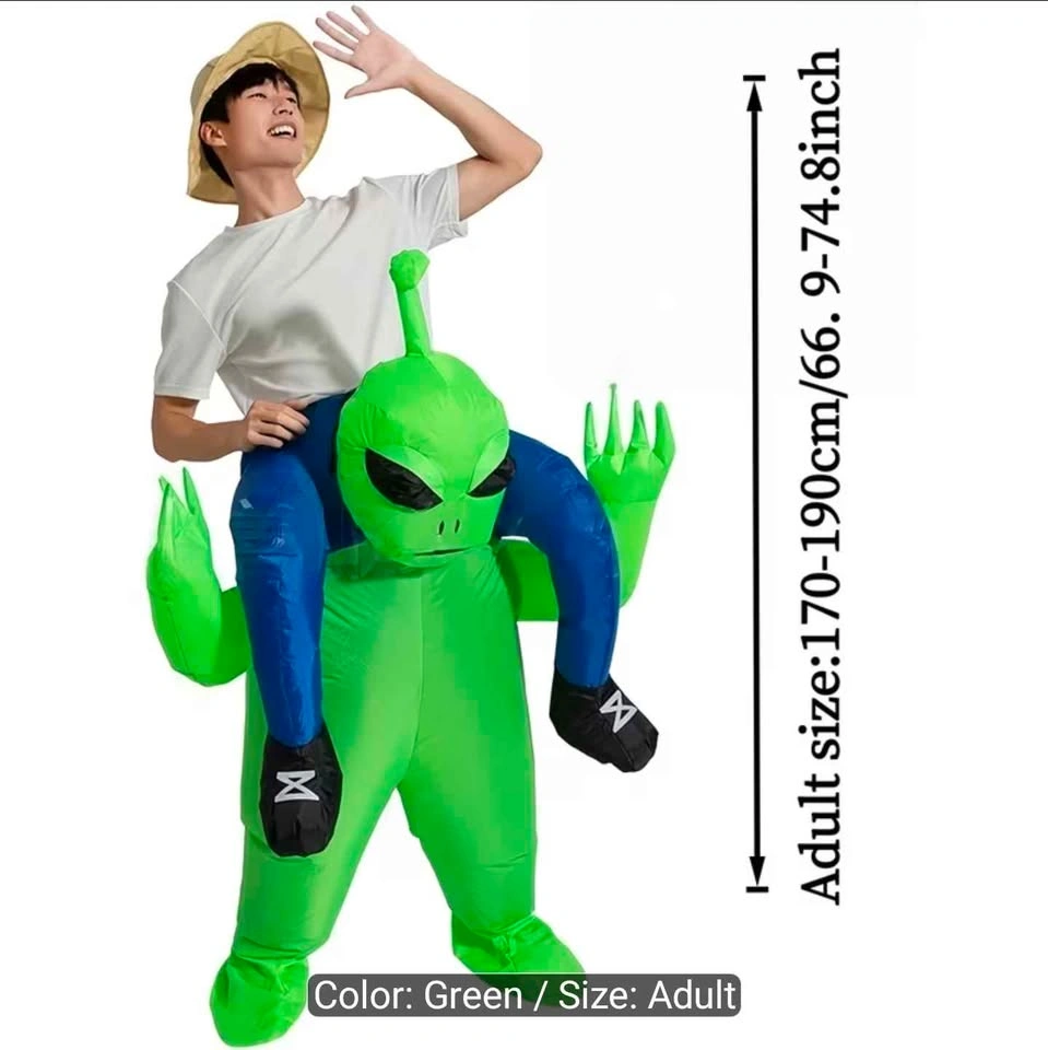 Halloween Costume Dinosaur Riding Inflatable Suit for Adult - photo 5