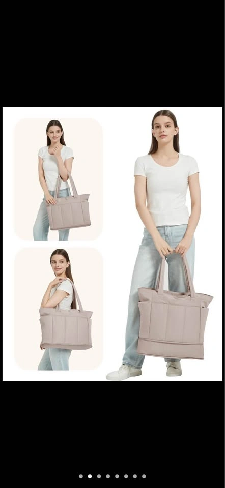 Expandable Tote Bag for Women with Shoe Bag - photo 4