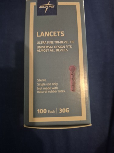 Medline Ultra Fine Tri-Bevel Tip Lancets 30G 100 Count - photo 3