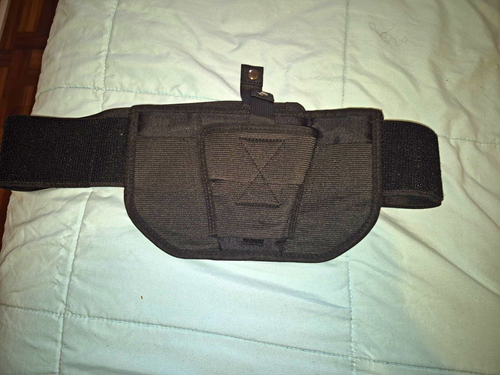 Black Nylon Concealment Holster for Pistol - Belt OWB 3 o'Clock