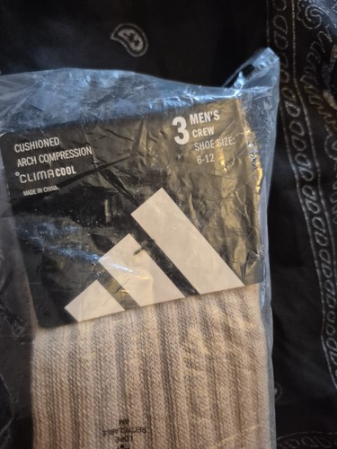adidas Men’s ClimaCool Crew Socks Cushioned Arch Compression 3 P - photo 3