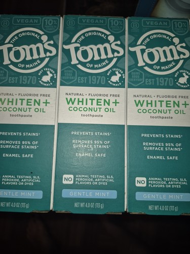 Tom's of Maine Whiten + Coconut Oil Toothpaste 4-Pack