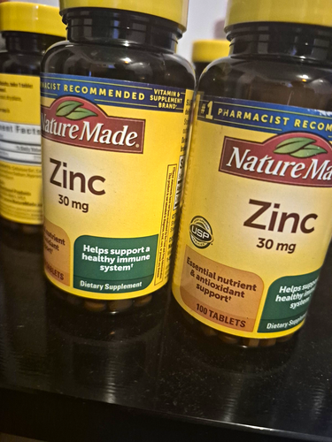 Nature Made Zinc 30 mg Tablets 100 Count (2 Pack)