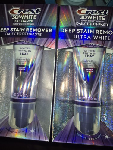 Crest 3DWhite Brilliance Toothpaste Deep Stain Remover, 3.1oz, 2