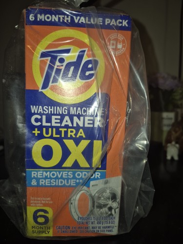 Tide with Oxi 6 Count Washing Machine Cleaner Powder