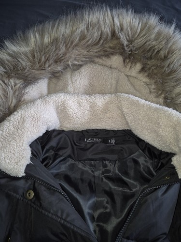 Ralph Lauren Women's Small Black Jacket with Faux Fur Collar - photo 2