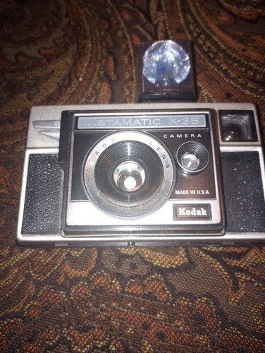 Vintage Kodak Instamatic X 35F Camera with Flash Cube