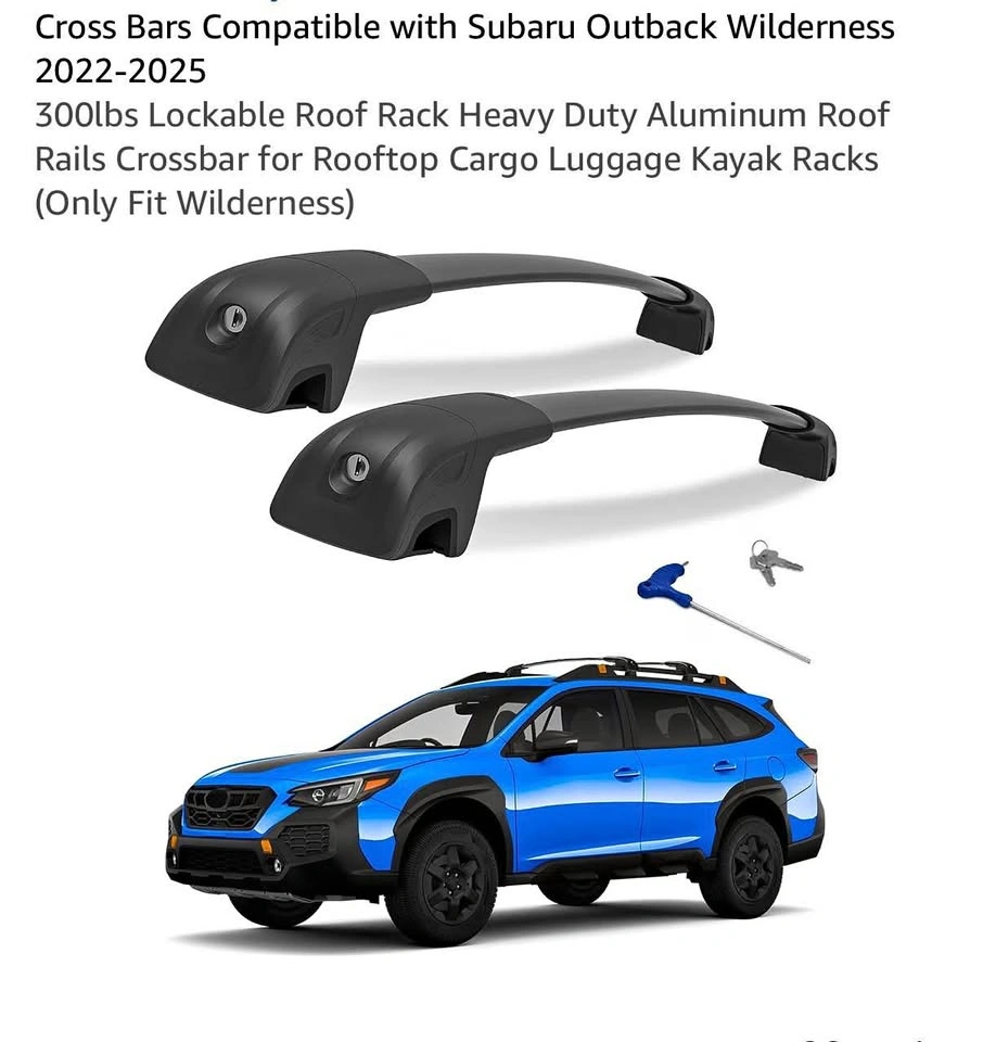 Brand new cross bars for Subaru Outback Wilderness