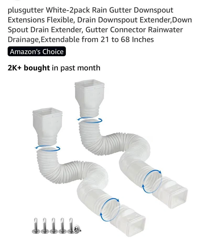 Brand new two-pack rain gutters