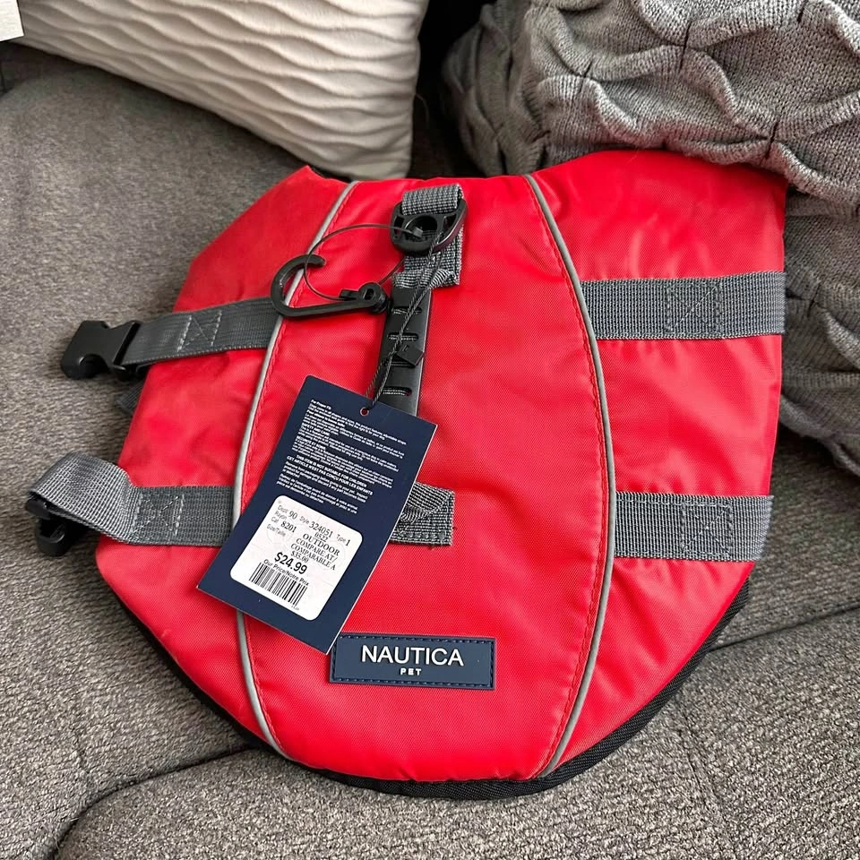 NWT Nautica Dog Life Jacket Size Small