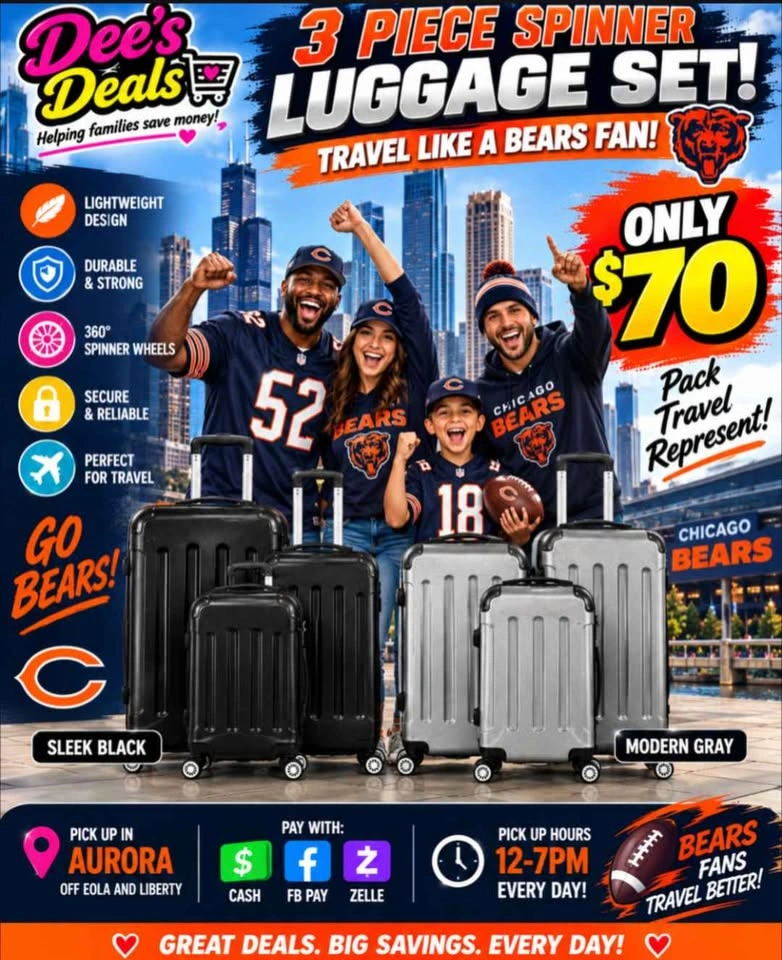 3 Piece Spinner Luggage Set BRAND NEW IN BOX ONLY $70 - photo 3