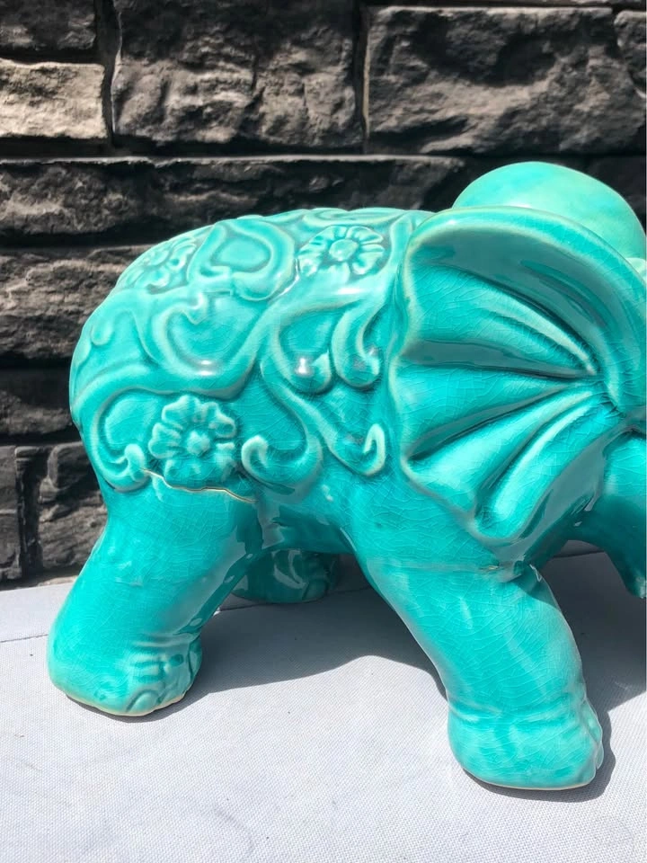 Vintage Ceramic Lucky Elephant - photo 4