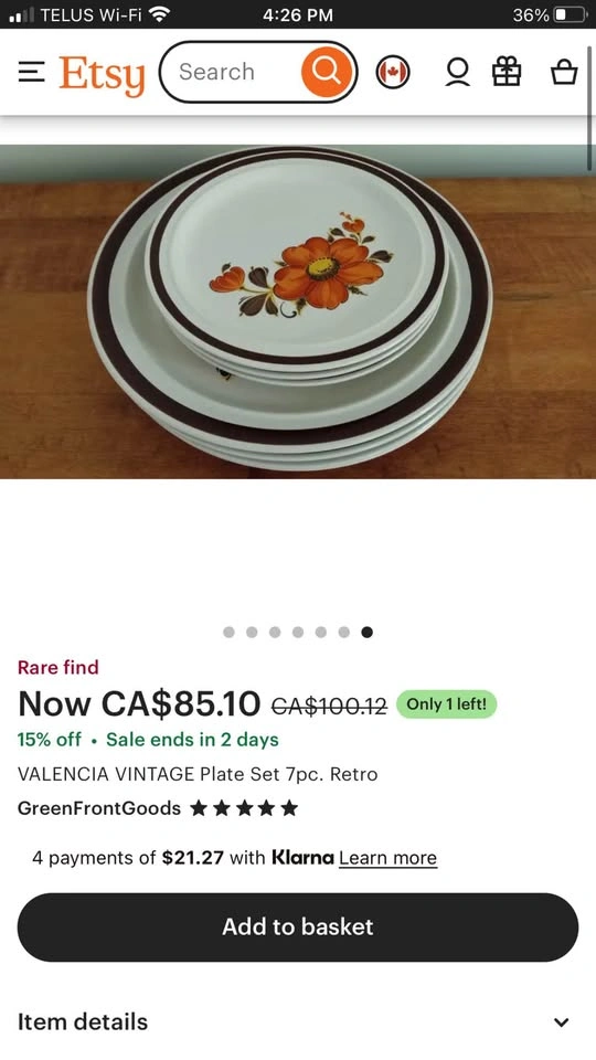 Vintage Poppy Print Dishes - photo 5