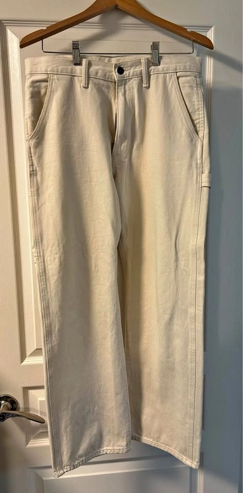 GAP Off-White Carpenter Pants 30x30