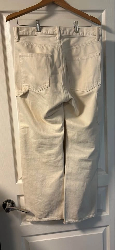GAP Off-White Carpenter Pants 30x30 - photo 2