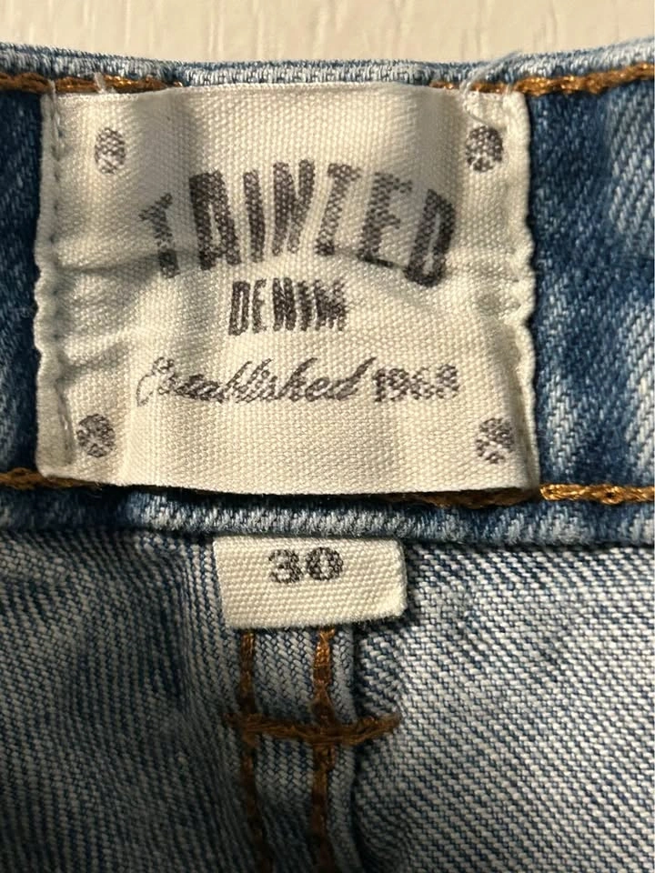 Tainted Denim Blue Jeans Size 30 - photo 3