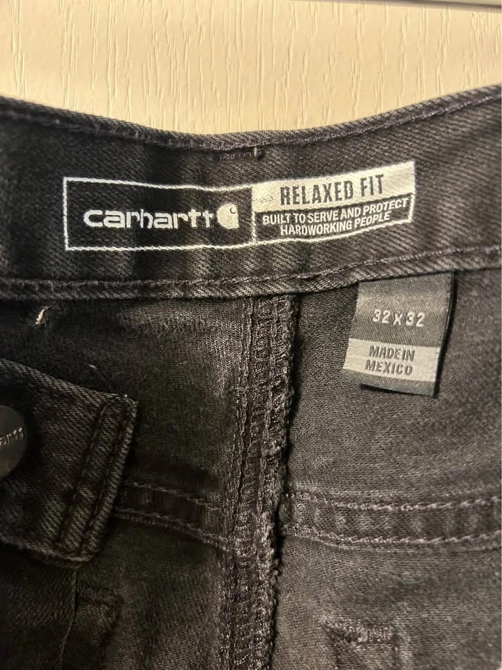 Carhartt Relaxed Fit Black Jeans 32x32 - photo 3