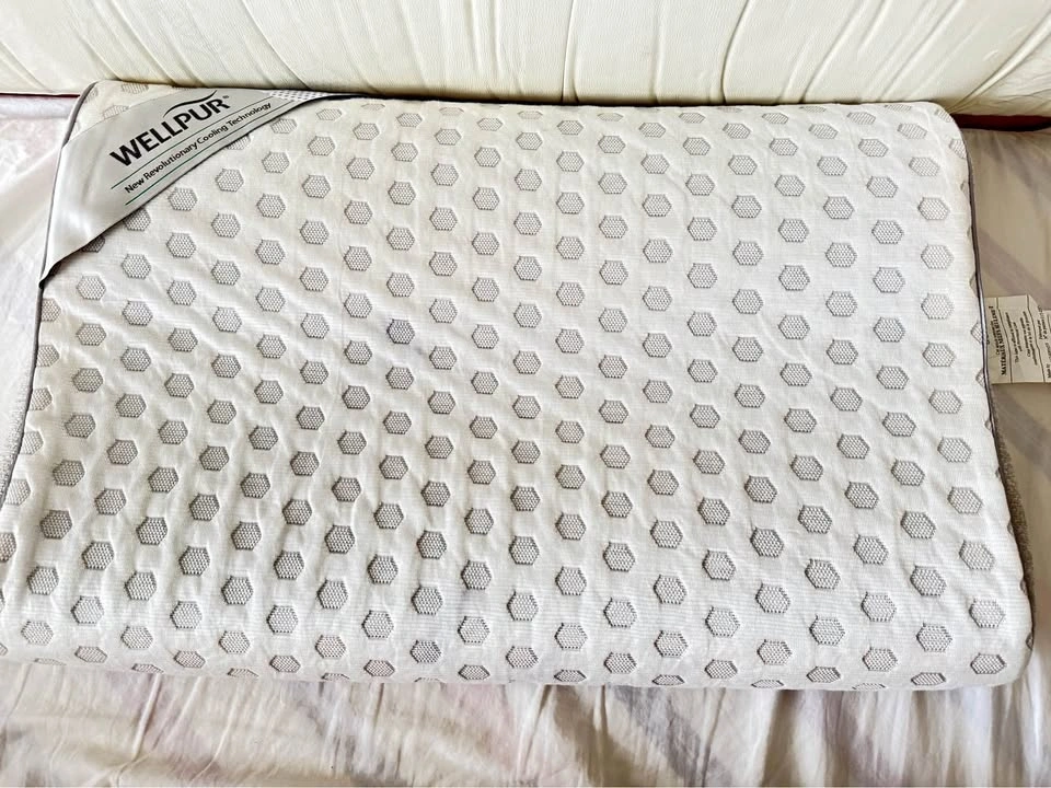Wellpur Gel Memory Foam Standard Pillow with Ice-Cooling
