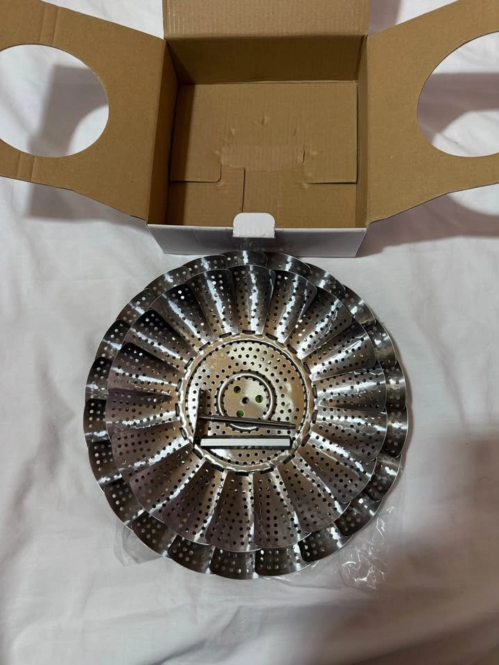 Steamer Basket, Stainless Steel, Foldable, 2 Layers - photo 3
