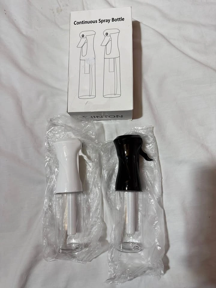 Continuous Spray Bottles 6.8oz/200ml Ultra Fine Mister (2 Pack)