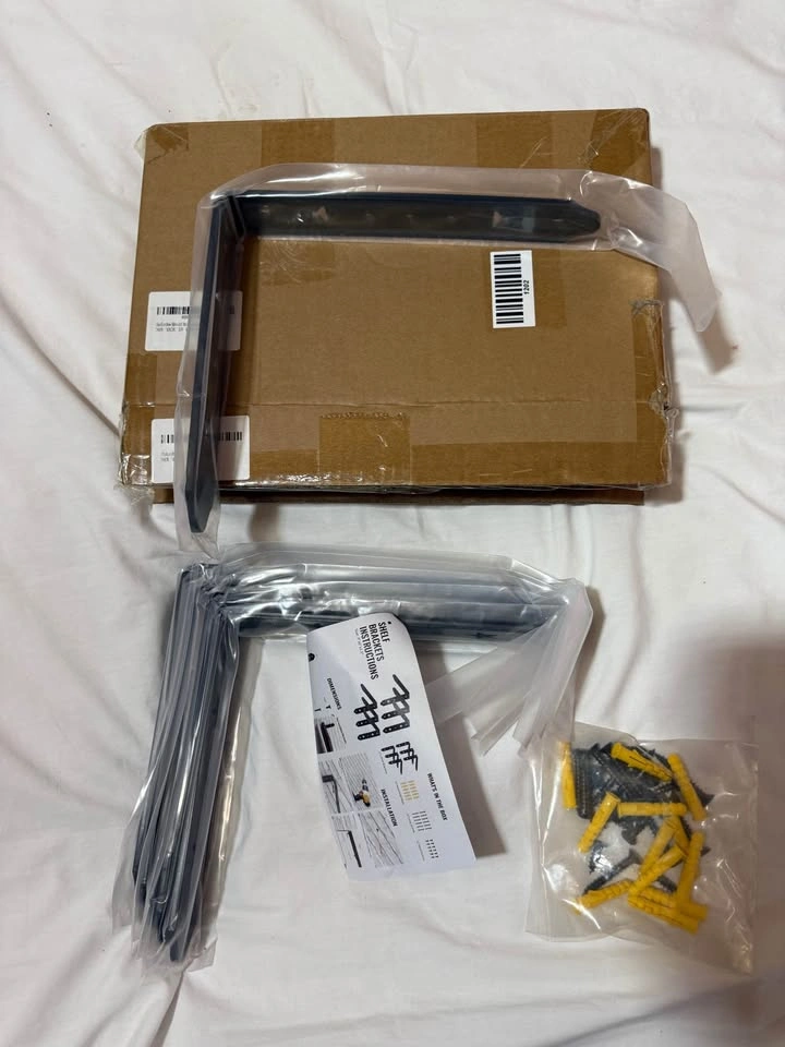 6 PCS Heavy Duty 9-Inch Floating Shelf Brackets - photo 3
