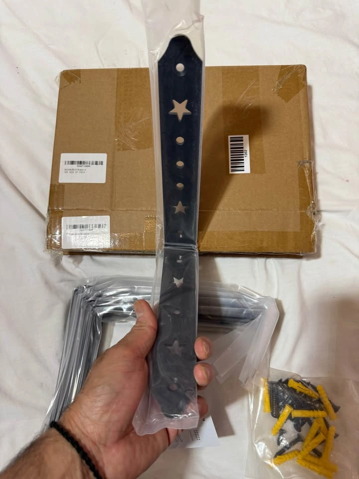 6 PCS Heavy Duty 9-Inch Floating Shelf Brackets - photo 4