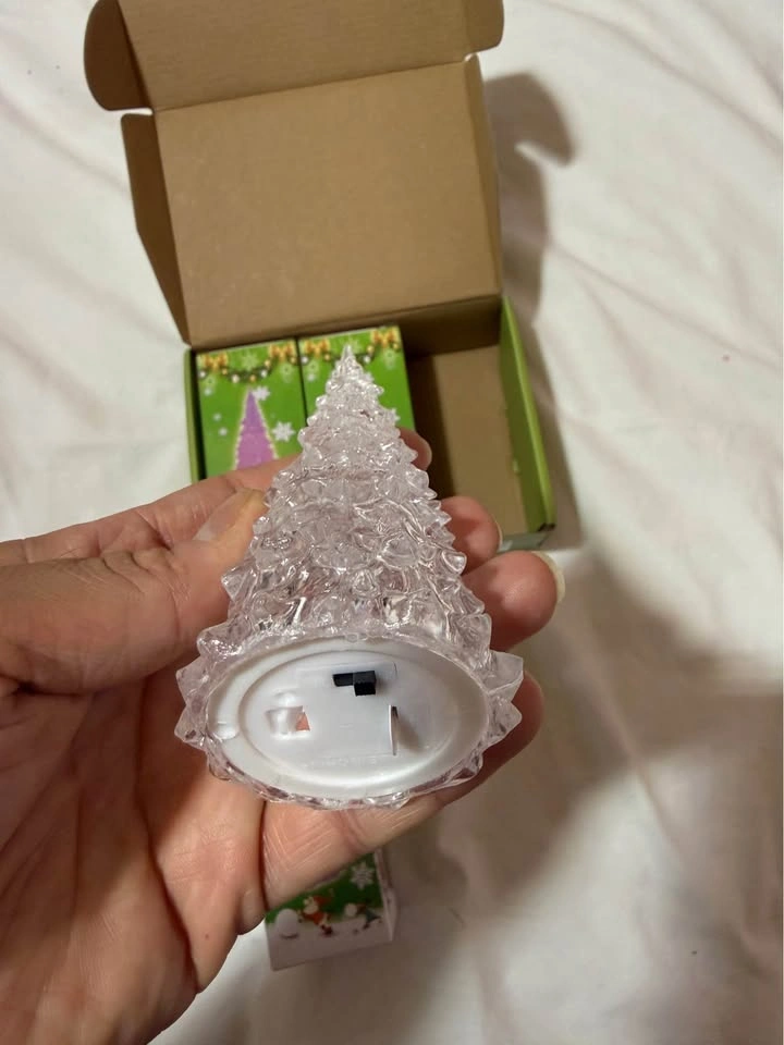 LED Christmas Tree Lights, Mini Acrylic, Color Changing (3pk) - photo 4