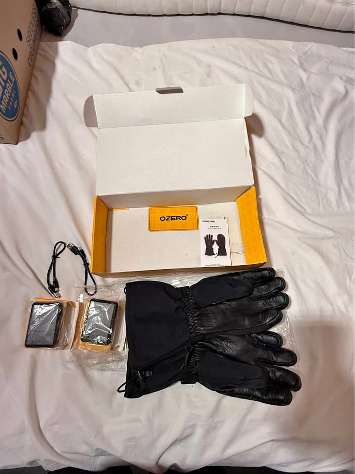 OZERO Heated Gloves Mittens - Size Large - 6000mAh