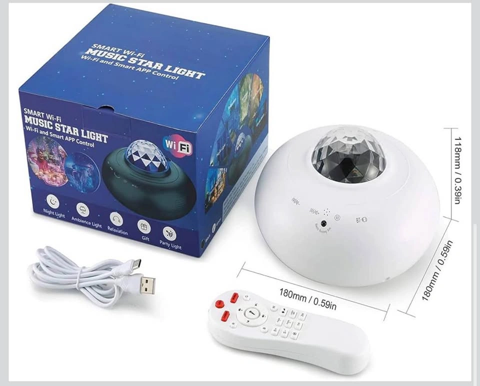 LED Star Light Projector with Bluetooth Speaker - photo 2