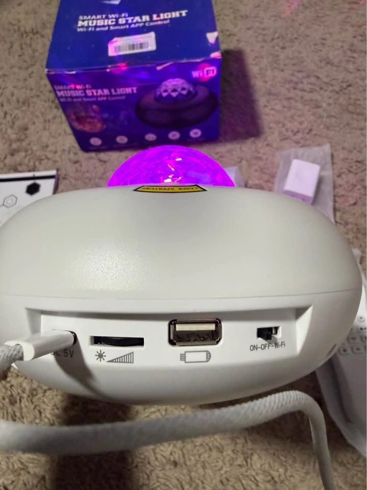 LED Star Light Projector with Bluetooth Speaker - photo 3