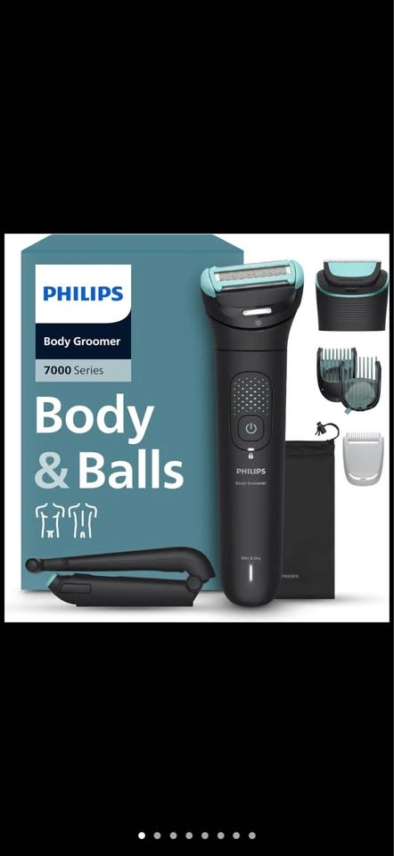 Philips Body Groomer 7000, Interchangeable Heads, Black - photo 2