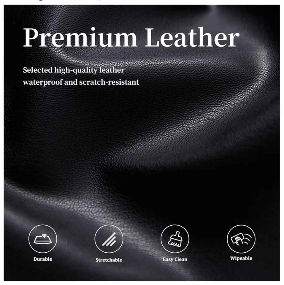 6 PU leather dining chair covers - photo 3