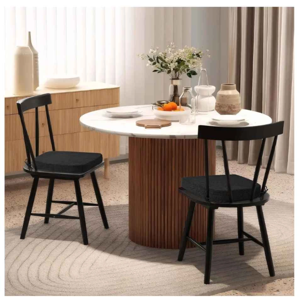 6 Dining chair cushions black - photo 2