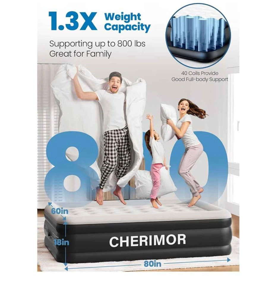 New Queen air mattress 18" - photo 2