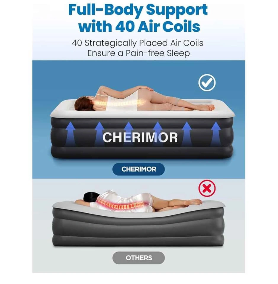 New Queen air mattress 18" - photo 3