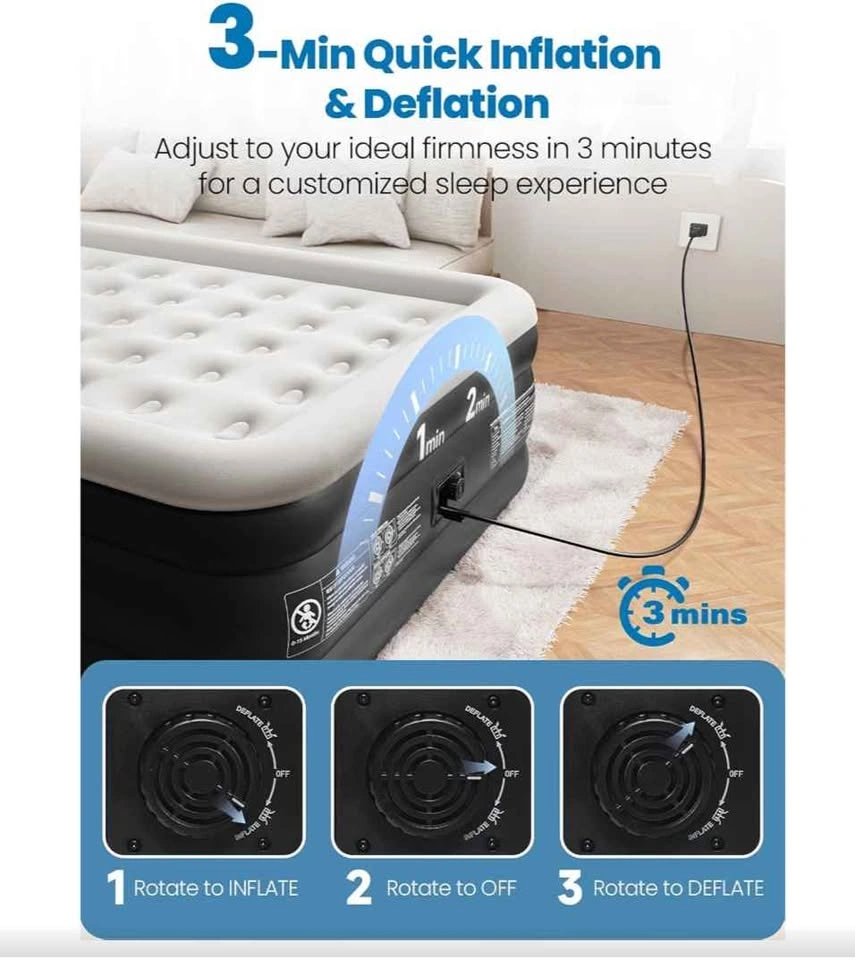 New Queen air mattress 18" - photo 4