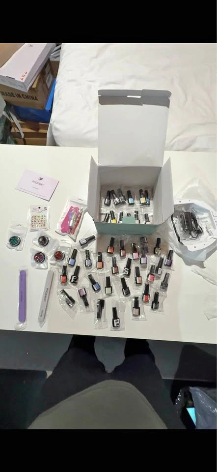 Gel Nail Polish Kit with UV LED Light, 61 PCS Set