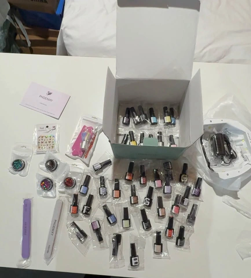 Gel Nail Polish Kit with UV LED Light, 61 PCS Set - photo 4