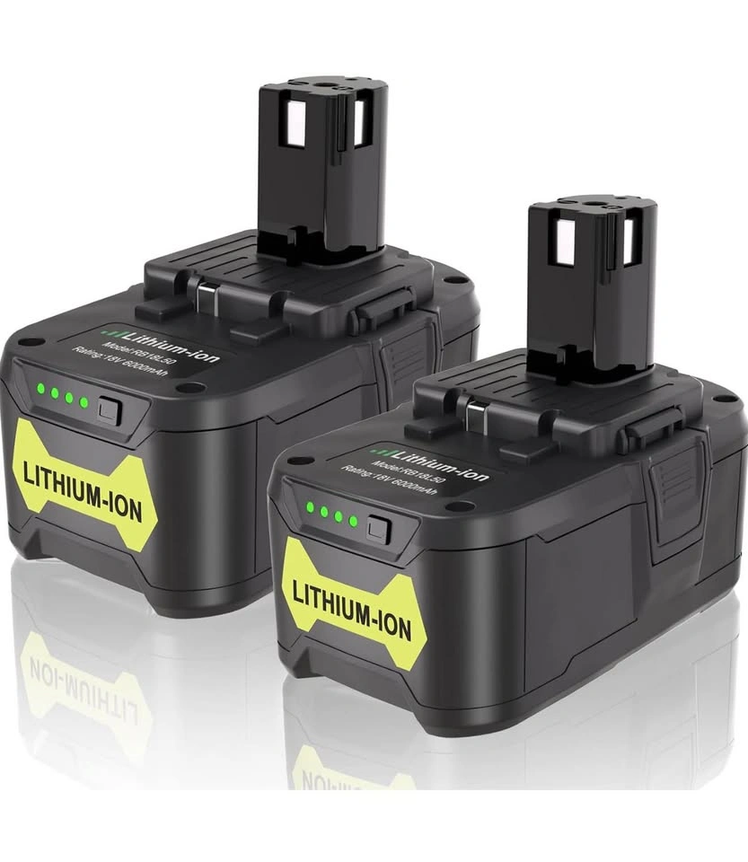 2Pack 6.0Ah 18V Replacement Batteries for RYOBI ONE+ Tools - photo 2
