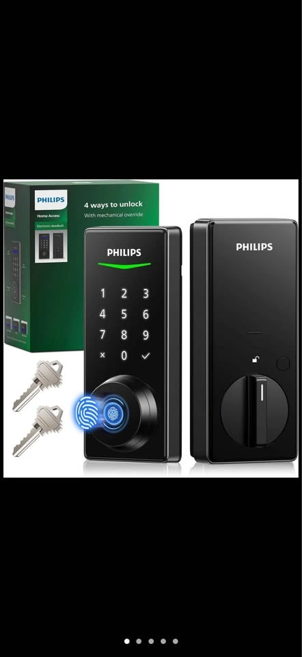 Philips Fingerprint Door Lock, Touchscreen Digital Deadbolt - photo 2