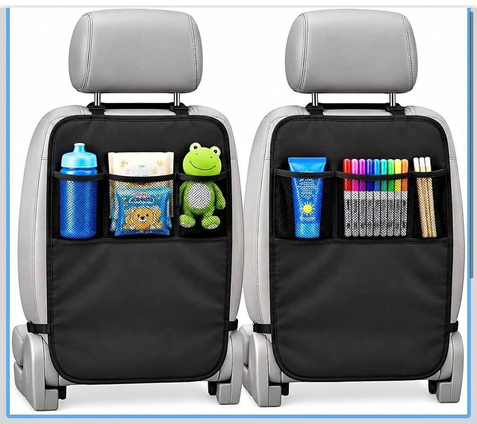 2pcs car kick mat back seat protector
