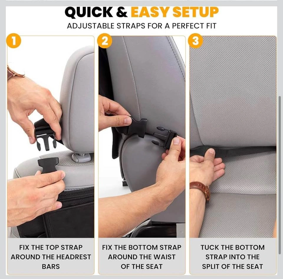 2pcs car kick mat back seat protector - photo 3