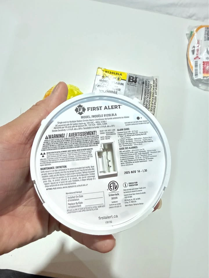 First Alert SC9120LBLA Smoke/Carbon Monoxide Alarm - photo 4