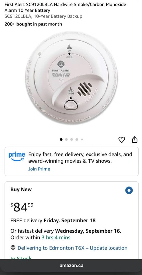 First Alert SC9120LBLA Smoke/Carbon Monoxide Alarm - photo 5