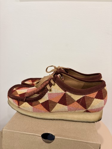 NEW Men Clarks Originals Wallabee Textile Yellow multi LIMITED E - photo 2