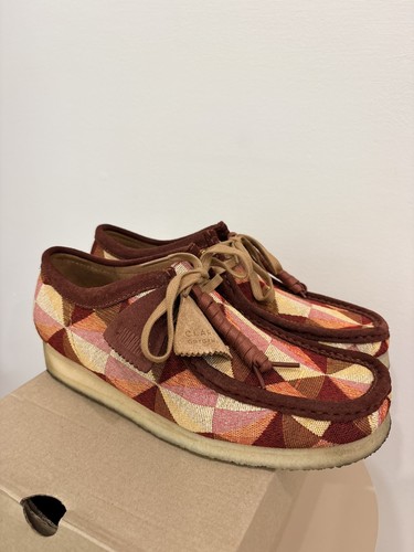 NEW Men Clarks Originals Wallabee Textile Yellow multi LIMITED E - photo 3