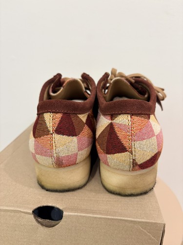 NEW Men Clarks Originals Wallabee Textile Yellow multi LIMITED E - photo 5